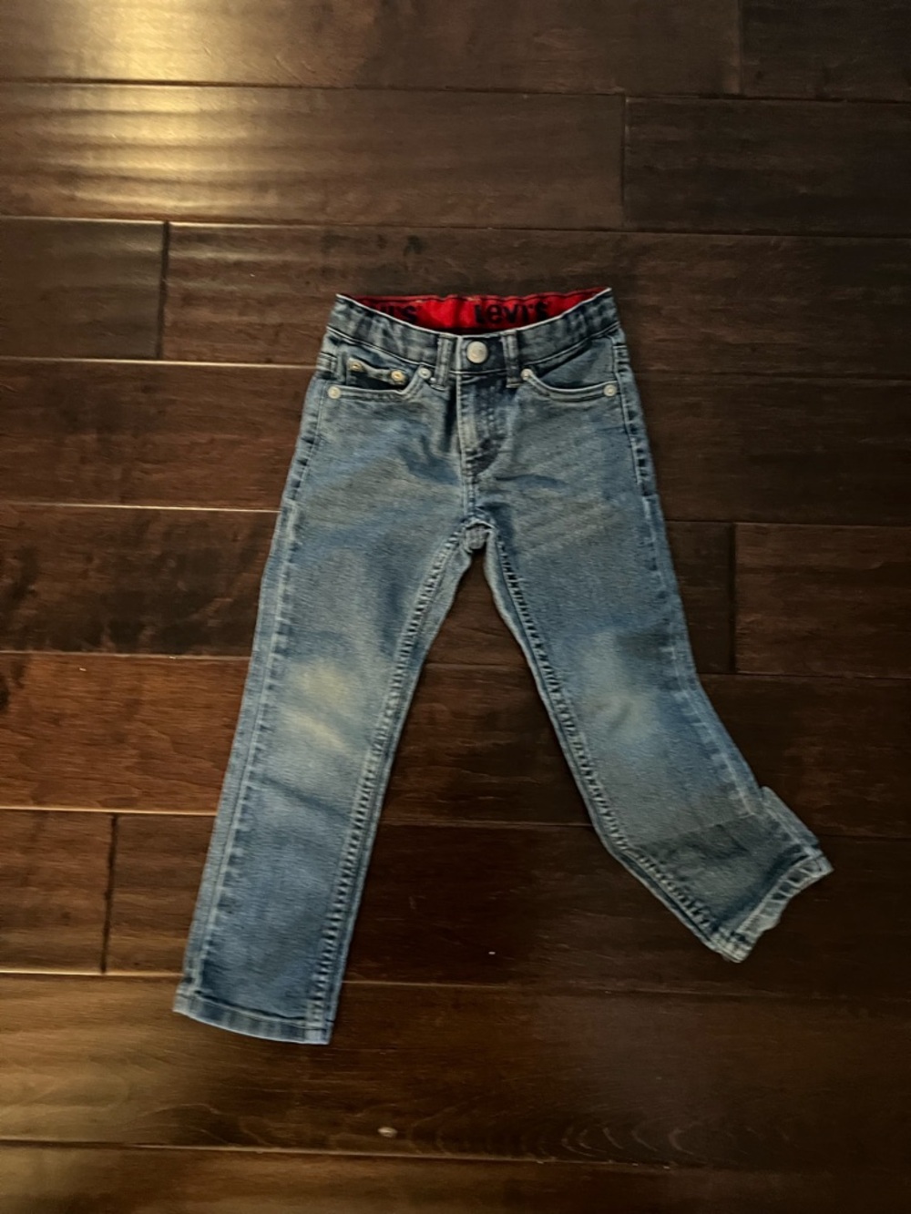 Levi's Kids Blue Jeans with Red Waistband
